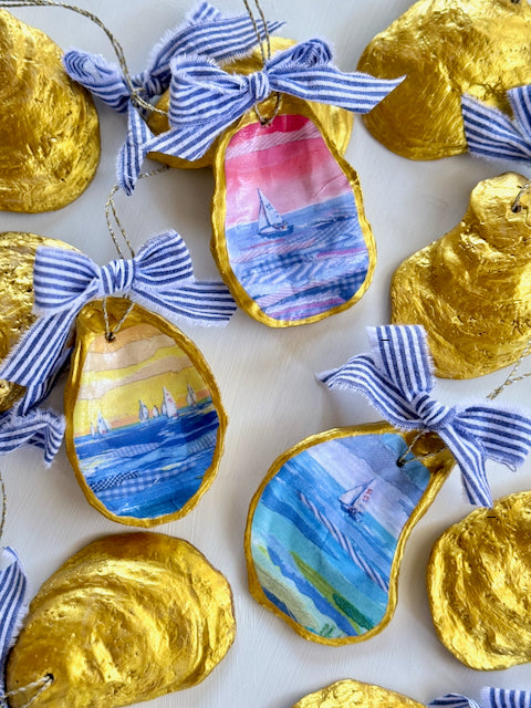 Oyster Ornament - Spartina Sisters