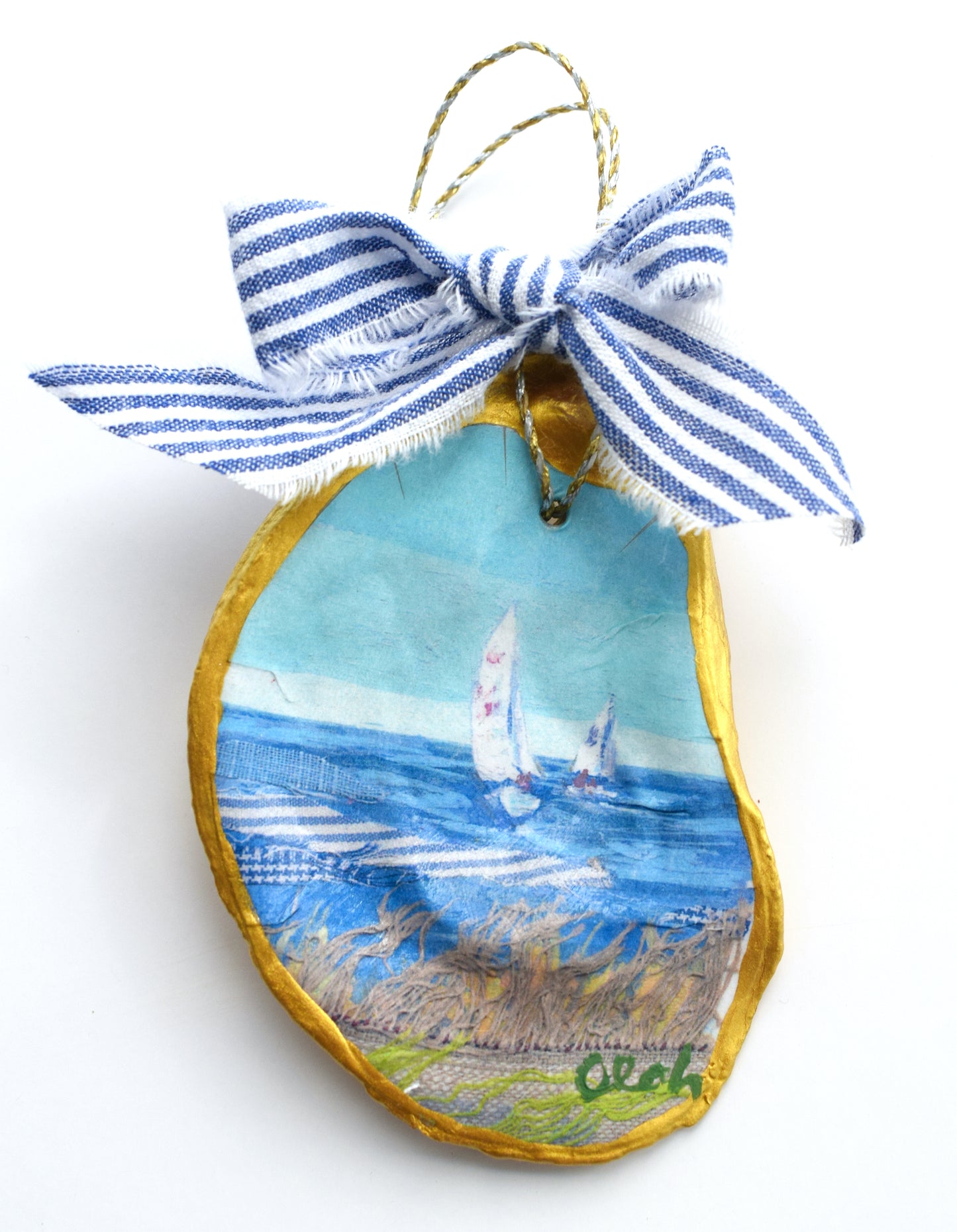 Oyster Ornament - Spartina Sisters