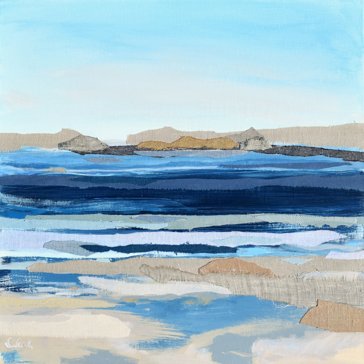 Print on Gallery-wrapped Canvas - Coastline Stripes 3